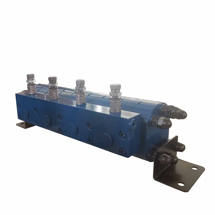 4 Section Synchronous Hydraulic Gear Flow Divider